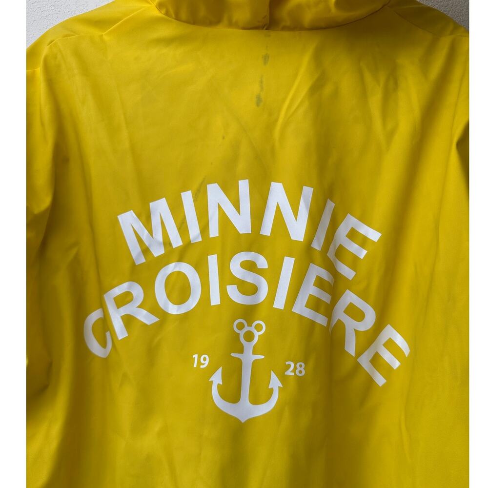 Disney Paris Minnie Mouse Yellow Rain Jacket Women XL - Picture 8 of 16